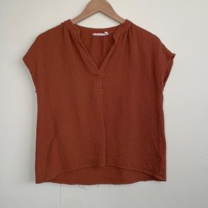Lush rust blouse
